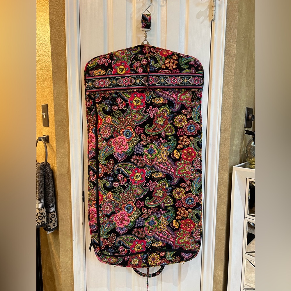 Vera Bradley padded Paisley floral garment bag
